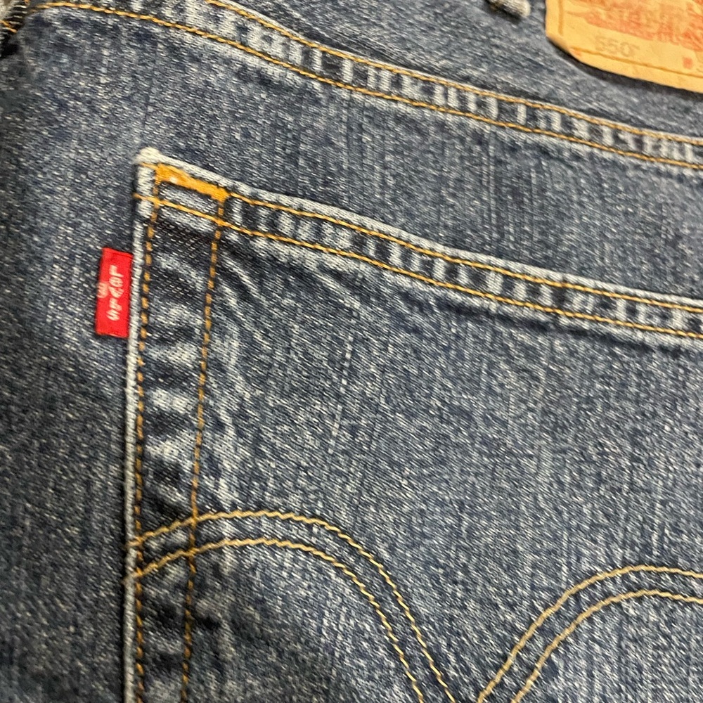 Set Of 2 Levi and Wrangler Blue Denim Jeans - Picture 4 of 6